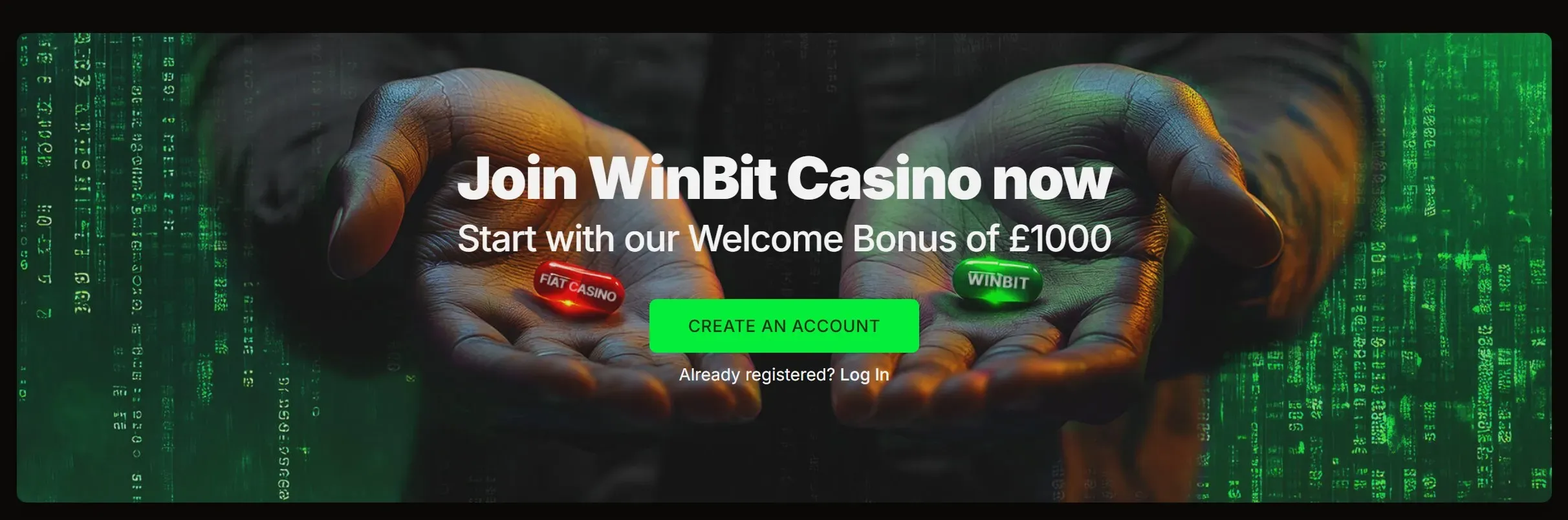 WinBit Casino banner