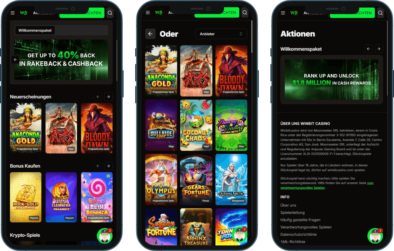 Mobile Spielerfahrung